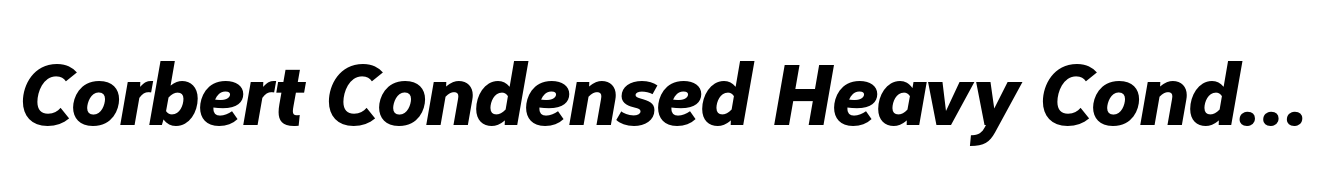 Corbert Condensed Heavy Condensed Italic image